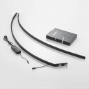 Lindby Kendra buet LED-gulvlampe, svart