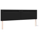  Sengegavl Enkel Design Svart 200 cm Faux Lær