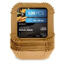 Bakepapir til airfryer 20 cm 100 pakning