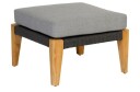 Exotan San Remo Puff/bord teak grå