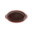 Porsgrunds Porselænsfabrik Terra Oval Form 24,5cm Bordeaux
