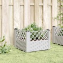 Plantekasse med plugger hvit 43,5x43,5x43,5 cm PP