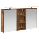  Baderomsskapsett for 3 pcs 116 x 16 x 62,5 cm Konstruert tre