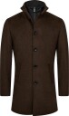 Bruun & Stengade Bs Ontario Slim Fit Coat - BROWN - M