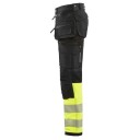 Blåkläder 199316429933D100 Synlighetsbukse 4-veisstretch, svart/varselgul Str. D100, Klær