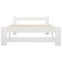 vidaXL Sengeramme hvit heltre furu 100x200 cm