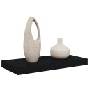 vidaXL Flytende vegghylle svart 50x23x3,8 cm MDF