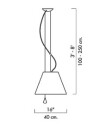 Luceplan - Costanza Pendel Up/Down White