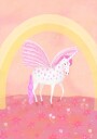 Pink Unicorn Plakat Plakat / 21x30cm