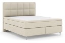 Select No 6 Komplett Sengepakke 210x210 Medium Memory/Pocket - Beige/Sølvben