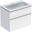 Geberit iCon møbelpakke 75x48 cm hvit høyglans/krom