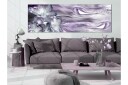 Bilde Lilies And Waves 1 Part Narrow Pale Violet 135x45 Artgeist sp. z o. o.