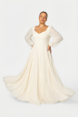 Murlongcres. Alette Maxi Dress Long Sleeves Ivory