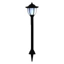Utendørs sollampe 6 stk LED svart