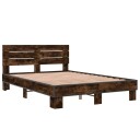  Sengeramme røkt eik 120x200 cm konstruert tre og metall 8721102614507