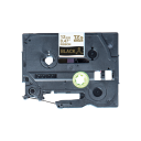 Brother TZe R334 - Gold On Black - Roll (1.2 cm x 4 m)