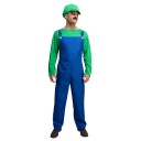 Wicked Costumes Ltd Rørlegger Grønn og Blå, Small
