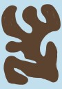 Organic Brown Shape Plakat / 50x70