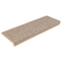  Selvklebende trappematter sisal 30 stk 65x21x4 cm lysebeige 8721288460110