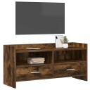  TV skap 100 x 33 x 47 cm Røkt Eik Konstruert tre