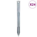  Teltplugger 24 stk 22 cm Ø20 mm galvanisert stål