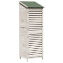 vidaXL Hagehus Hvit 59,5 x 56 x 176,5 cm Massiv Furu Tre