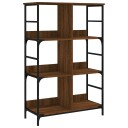  Bokhylle brun eik 78,5x33x117,5 cm konstruert tre 8721012124141