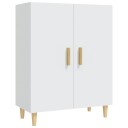 vidaXL Skjenk hvit 70x34x90 cm konstruert tre
