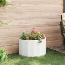 vidaXL Plantekassed Hvit 60 x 30 x 35 cm Stål