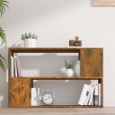 vidaXL Bokhylle r?kt eik 100x24x63 cm konstruert tre