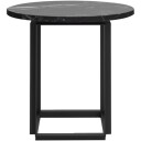 New Works Florence Sidebord 50 cm Svart Marmor / Svart