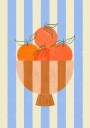 Bowl of Oranges Poster Plakat / 40x50cm