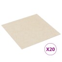  Selvheftende Gulvplanker 30,5 x 30,5 cm 20 pcs PVC Lys Gul