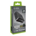 SBS TEBB10000HDPD20K 10000 mAh 20W Power Delivery Svart 