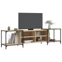 vidaXL TV-benk sonoma eik 203x37x50 cm konstruert tre 8721012193901