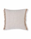 Lexington Home Heavy Striped Organic Cotton Pillow Cover   Cream   50X50