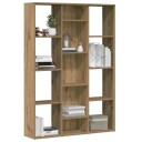  Bokhylle/Romdeler artisan eik 100x24x140 cm konstruert tre 8721158434388