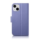 Icarer Icarer Lommebokveske 2-I-1 Iphone 14 Plus-Deksel Skinnflipdeksel Anti-Rfid Lys Lilla (Wmi14220727-Lp)