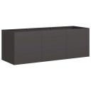 vidaXL Plantekasse svart 120x40x40 cm kaldvalset stål