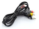 Kabel Jack 3,5mm 4 pol til 3x RCA – 3 meter