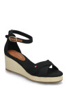 Tommy Hilfiger Flag Criss-Cros Mid Wedge Espad - Black - 38