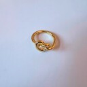Jane Koenig Big Tied Heart Ring - Gold - 56