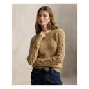 Polo By Ralph Lauren julianna langarmet strikkegenser beige og brun
