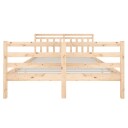 vidaXL Sengeramme heltre 135x190 cm 4FT6 Double