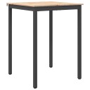 vidaXL Barbord Naturlig 80 x 80 x 105 cm Massiv furu