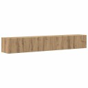  TV Veggskap Veggmontert 2 pcs Kunstnerisk Eik 60 x 31 x 29.5 cm