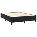  Boxspring sengeramme svart 135x190 cm Double fløyel