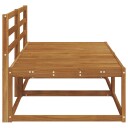  2 Stk Ute Midt Sofa Solid akasietre Naturlig 158 x 83 x 73 cm