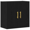  Veggskap Svart Eik 60x31x70 cm Konstruert Tre