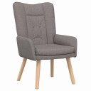  Avslappende stol Gråbrun 63 x 67 x 94 cm stoff